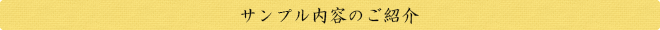 サンプル内容のご紹介