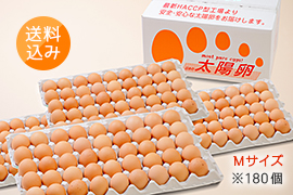 送料込み「業務用卵」赤玉Mサイズ180個入り