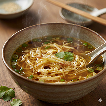 しょうが卵スープ